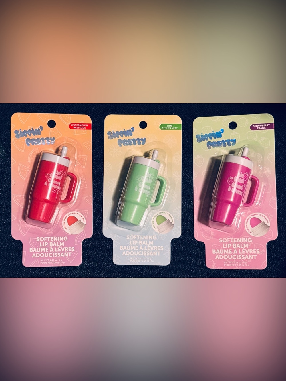 Sippin’ Pretty Set of Softening Lip Balms